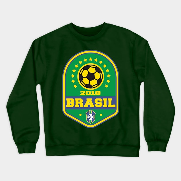 Team Brasil WC 2018! Crewneck Sweatshirt by OffesniveLine